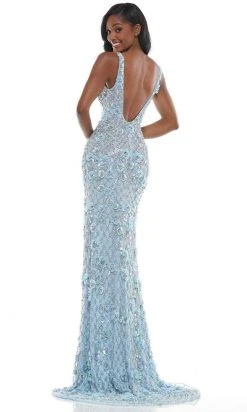 Colors Dress K110 - Beaded Deep V-Neck Prom Dress