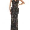 Colors Dress - K118 Patterned Beautiful Sheath Gown 2 Colors Dress - K118 Patterned Beautiful Sheath Gown