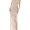 Colors Dress - K125 Embellished Allover See Through Gown