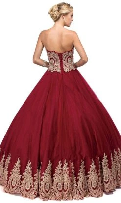 Dancing Queen - 1115 Bead Embellished Sweetheart Formal Ball Gown