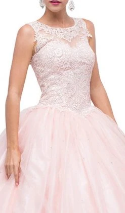 Dancing Queen - 1152 Sleeveless Beaded Quinceanera Ballgown 10 Dancing Queen - 1152 Sleeveless Beaded Quinceanera Ballgown