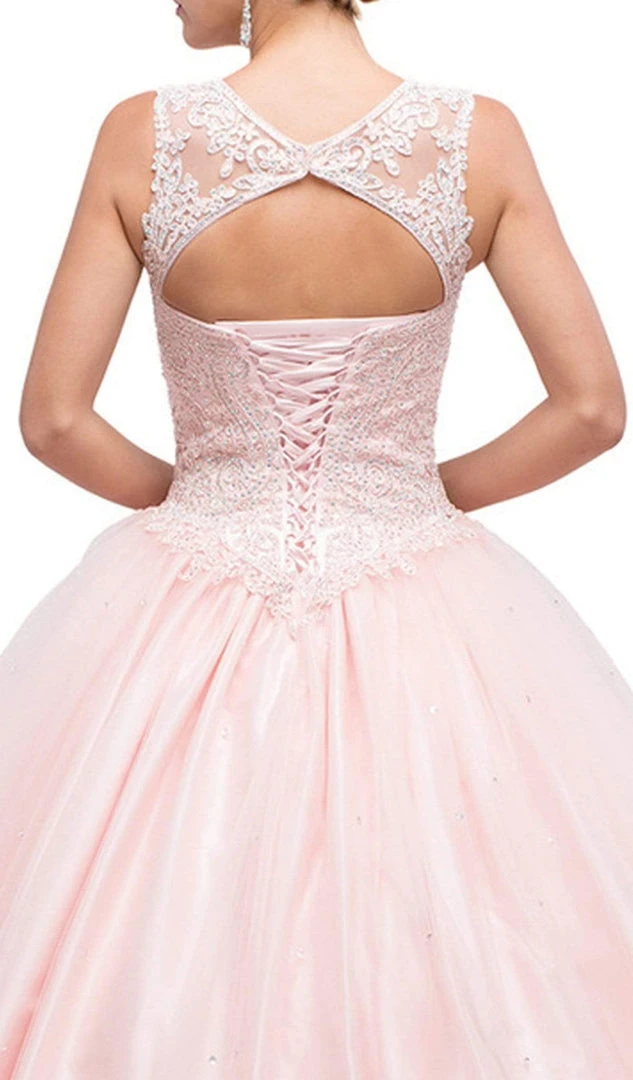Dancing Queen - 1152 Sleeveless Beaded Quinceanera Ballgown 6 Dancing Queen - 1152 Sleeveless Beaded Quinceanera Ballgown