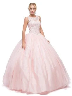 Dancing Queen - 1152 Sleeveless Beaded Quinceanera Ballgown