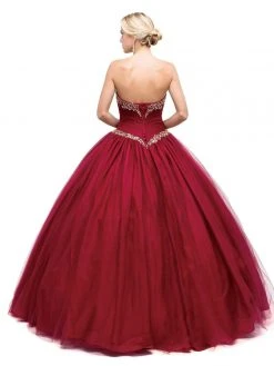 Dancing Queen - 1167 Cap Sleeves Sweetheart Enchanted Ornate Evening Gown