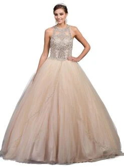 Dancing Queen - 1205 Embellished Jewel Quinceanera Gown 12 Dancing Queen - 1205 Embellished Jewel Quinceanera Gown