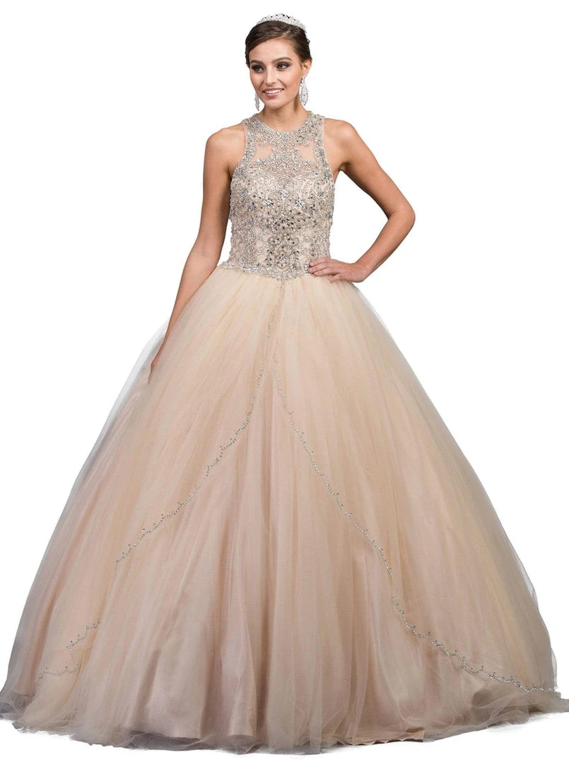 Dancing Queen - 1205 Embellished Jewel Quinceanera Gown 7 Dancing Queen - 1205 Embellished Jewel Quinceanera Gown