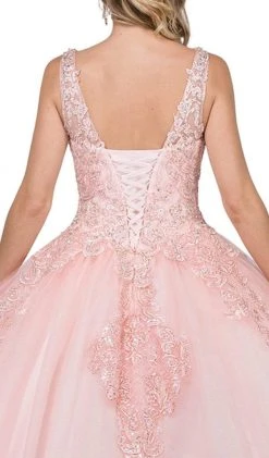 Dancing Queen - 1271 Beaded Off-Shoulder Quinceanera Gown 9 Dancing Queen - 1271 Beaded Off-Shoulder Quinceanera Gown