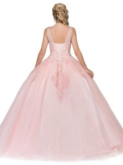 Dancing Queen - 1271 Beaded Off-Shoulder Quinceanera Gown 8 Dancing Queen - 1271 Beaded Off-Shoulder Quinceanera Gown