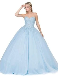 Dancing Queen - 1337 Lace Appliqued Sweetheart Bodice Ballgown 12 Dancing Queen - 1337 Lace Appliqued Sweetheart Bodice Ballgown