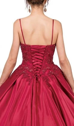 Dancing Queen - 1339 Beaded Floral Appliqued Sleek Ballgown 10 Dancing Queen - 1339 Beaded Floral Appliqued Sleek Ballgown