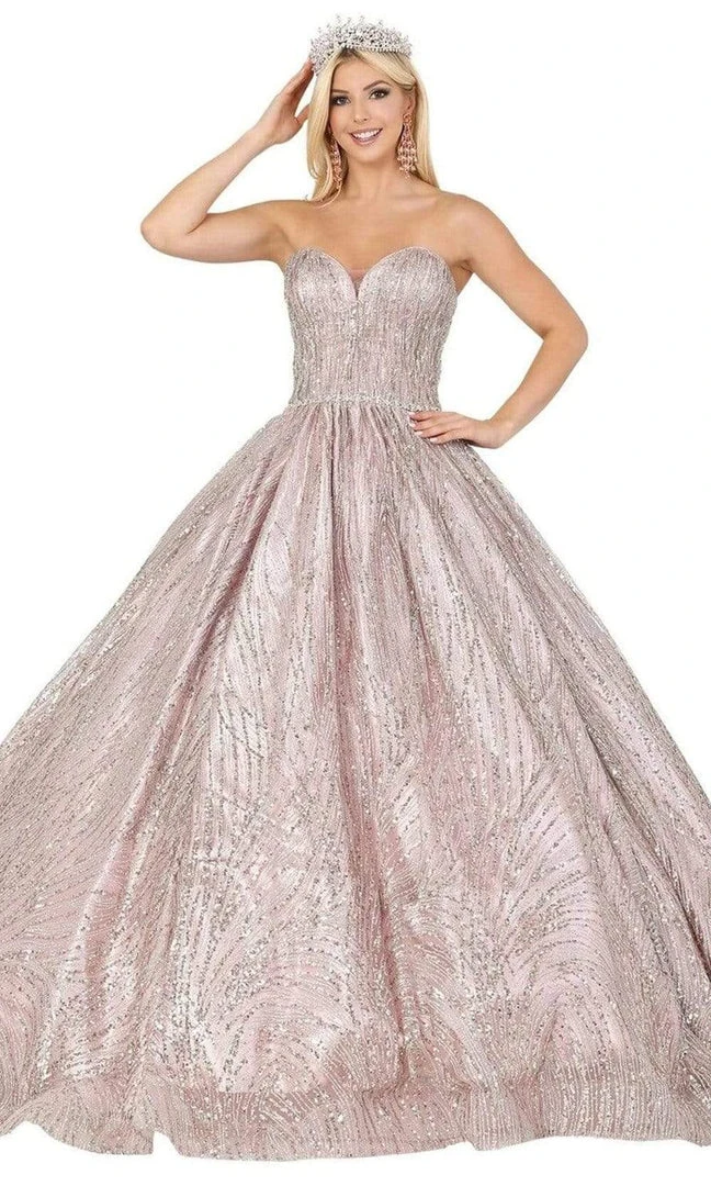 Dancing Queen - 1453 Embellished Strapless Sweetheart Ballgown 6 Dancing Queen - 1453 Embellished Strapless Sweetheart Ballgown