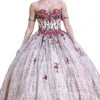 Dancing Queen - 1475 Beaded Floral Off-Shoulder Quinceanera Dress 1 Dancing Queen - 1475 Beaded Floral Off-Shoulder Quinceanera Dress