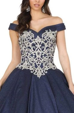 Dancing Queen - 1507 Embroidered Off-Shoulder Ballgown With Train 6 Dancing Queen - 1507 Embroidered Off-Shoulder Ballgown With Train