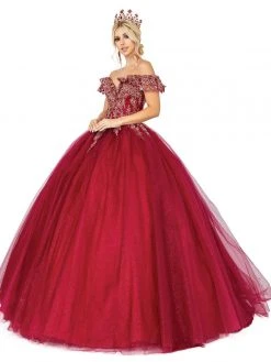 Dancing Queen - 1564 Lace Applique Off Shoulder Ballgown