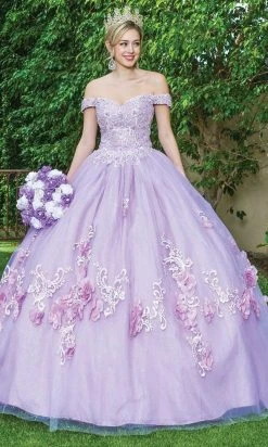 Dancing Queen - 1598 Floral Accented Ballgown