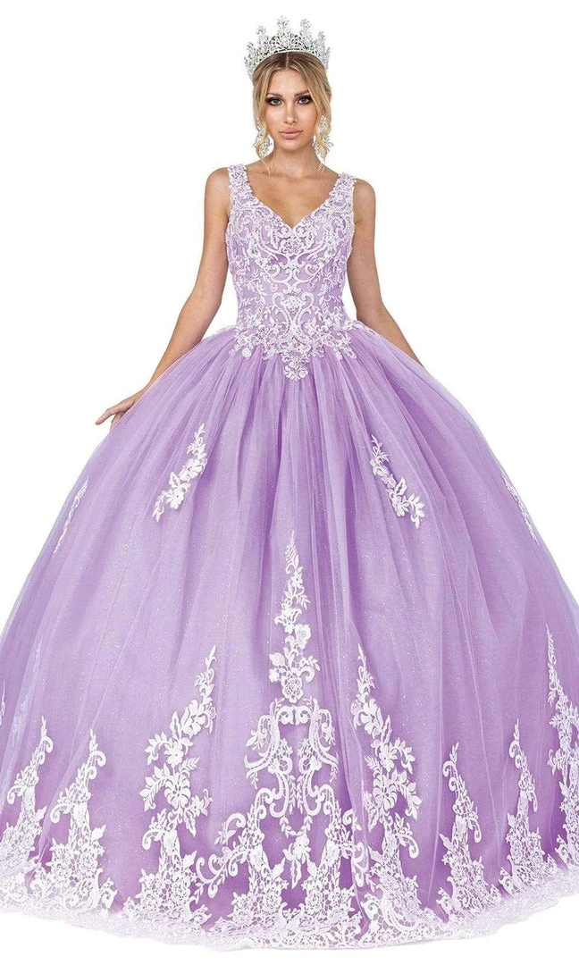 Dancing Queen - 1608 Floral Lace Ballgown 3 Dancing Queen - 1608 Floral Lace Ballgown