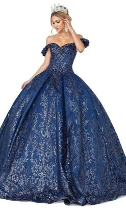 Dancing Queen - 1643 Beaded Sweetheart Glittery Gown