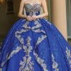 Dancing Queen - 1650 Strapless Royalty Motif Ballgown 1 Dancing Queen - 1650 Strapless Royalty Motif Ballgown