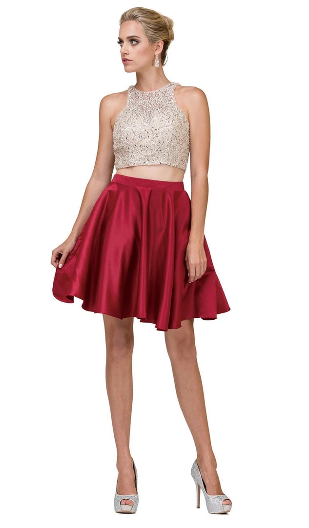 Dancing Queen - 2027A Two Piece Embellished Homecoming Dress 3 Dancing Queen - 2027A Two Piece Embellished Homecoming Dress