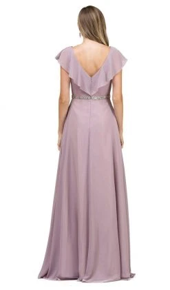 Dancing Queen - 2072 Butterfly Sleeve Wrap Evening Gown