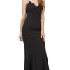 Dancing Queen - 2264 Sleeveless Sleek V-neck Sheath Prom Dress 2 Dancing Queen - 2264 Sleeveless Sleek V-neck Sheath Prom Dress