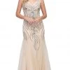 Dancing Queen - 2418 Beaded V-Neck Tulle Prom Dress 2 Dancing Queen - 2418 Beaded V-Neck Tulle Prom Dress