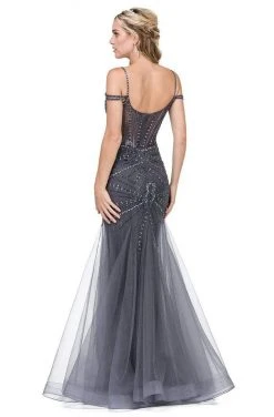 Dancing Queen - 2451 Bejeweled Corset Boned Prom Gown 7 Dancing Queen - 2451 Bejeweled Corset Boned Prom Gown