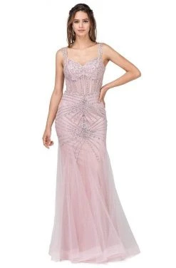Dancing Queen - 2451 Bejeweled Corset Boned Prom Gown 9 Dancing Queen - 2451 Bejeweled Corset Boned Prom Gown