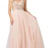 Dancing Queen - 2519 Sleeveless Embroidered Bodice Tulle Gown 1 Dancing Queen - 2519 Sleeveless Embroidered Bodice Tulle Gown