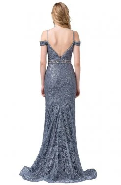 Dancing Queen - 2772 Embellished Deep Off-Shoulder Trumpet Dress 11 Dancing Queen - 2772 Embellished Deep Off-Shoulder Trumpet Dress