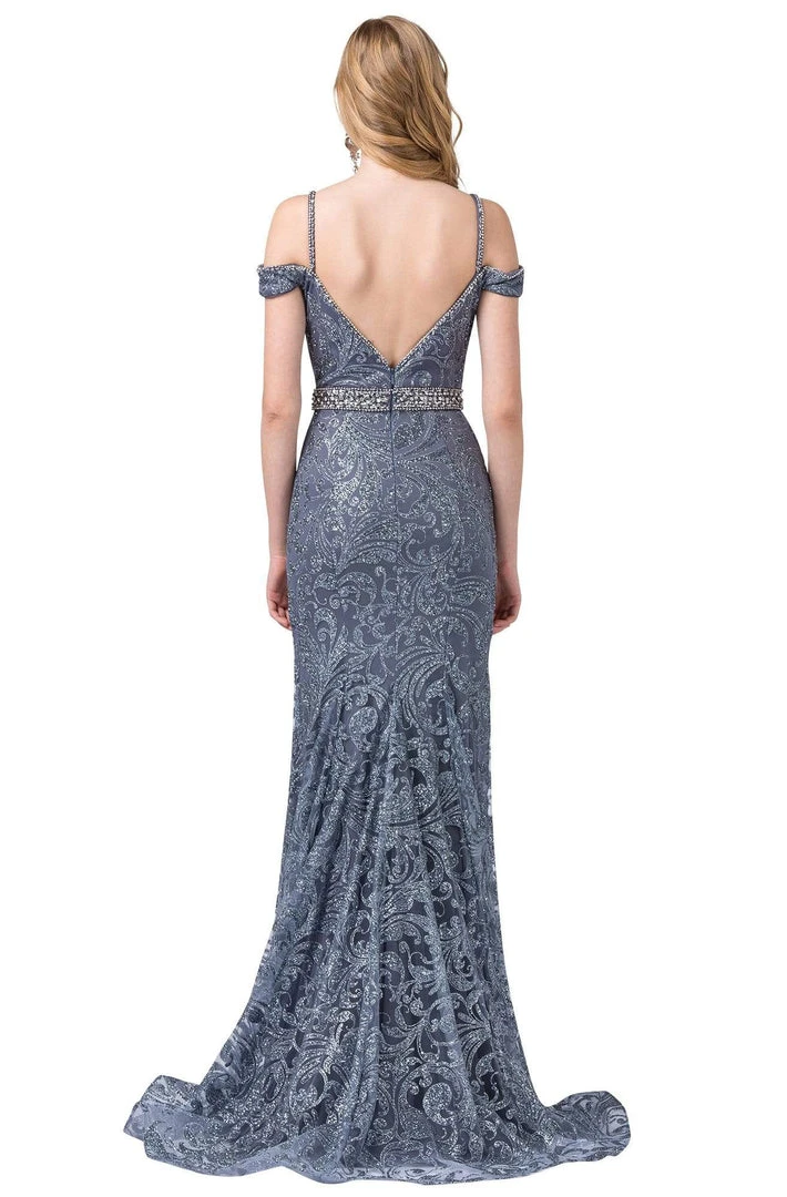 Dancing Queen - 2772 Embellished Deep Off-Shoulder Trumpet Dress 7 Dancing Queen - 2772 Embellished Deep Off-Shoulder Trumpet Dress