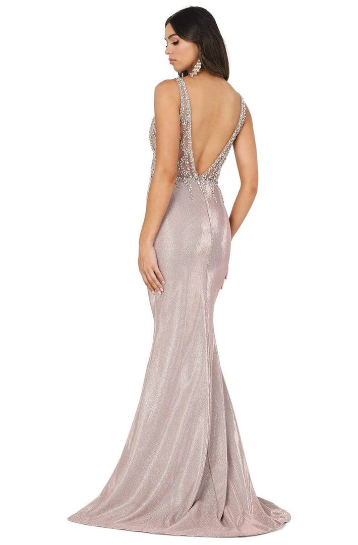 Dancing Queen - 2941 Embellished Bodice V Back Mermaid Prom Gown 5 Dancing Queen - 2941 Embellished Bodice V Back Mermaid Prom Gown