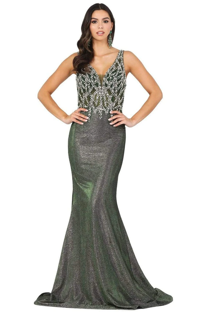 Dancing Queen - 2941 Embellished Bodice V Back Mermaid Prom Gown 3 Dancing Queen - 2941 Embellished Bodice V Back Mermaid Prom Gown