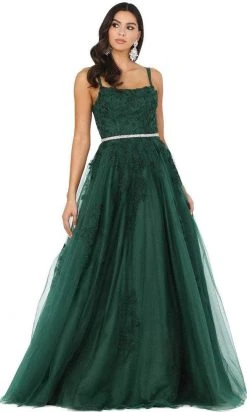 Dancing Queen 2942 - Embellished Sleeveless Straight Across Evening Dress