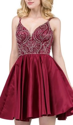 Dancing Queen - 3039 Beaded Sweetheart A-Line Homecoming Dress