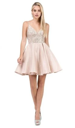 Dancing Queen - 3039 Beaded Sweetheart A-Line Homecoming Dress