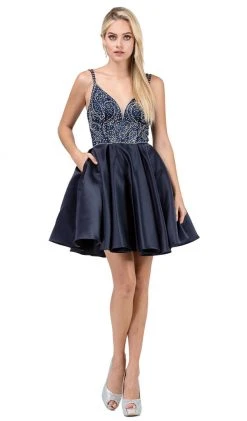 Dancing Queen - 3039 Beaded Sweetheart A-Line Homecoming Dress