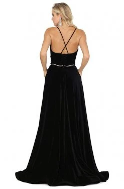 Dancing Queen - 4084 Sleeveless Corset Back A-Line Prom Dress