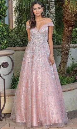 Dancing Queen 4273 - Off-Shoulder A-Line Long Gown 7 Dancing Queen 4273 - Off-Shoulder A-Line Long Gown