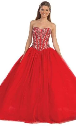 Dancing Queen - 9094 Embellished Sweetheart Evening Gown