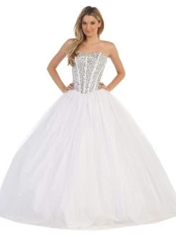 Dancing Queen - 9094 Embellished Sweetheart Evening Gown