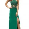 Dancing Queen - 9338 Embellished Halter Sheath Prom Dress