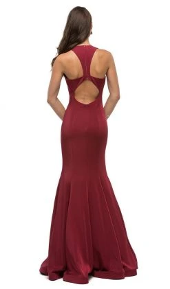 Dancing Queen - 9637 Magnificent V-Neck Racer Back Prom Dress 15 Dancing Queen - 9637 Magnificent V-Neck Racer Back Prom Dress