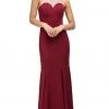 Dancing Queen - 9715 Adorned Sleeveless Illusion Jewel Jersey Prom Dress