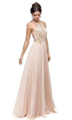 Dancing Queen - 9776 Chiffon Halter A-Line Evening Dress 13 Dancing Queen - 9776 Chiffon Halter A-Line Evening Dress