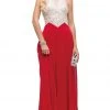 Dancing Queen - 9881 Bedazzled Halter A-line Evening Dress 2 Dancing Queen - 9881 Bedazzled Halter A-line Evening Dress
