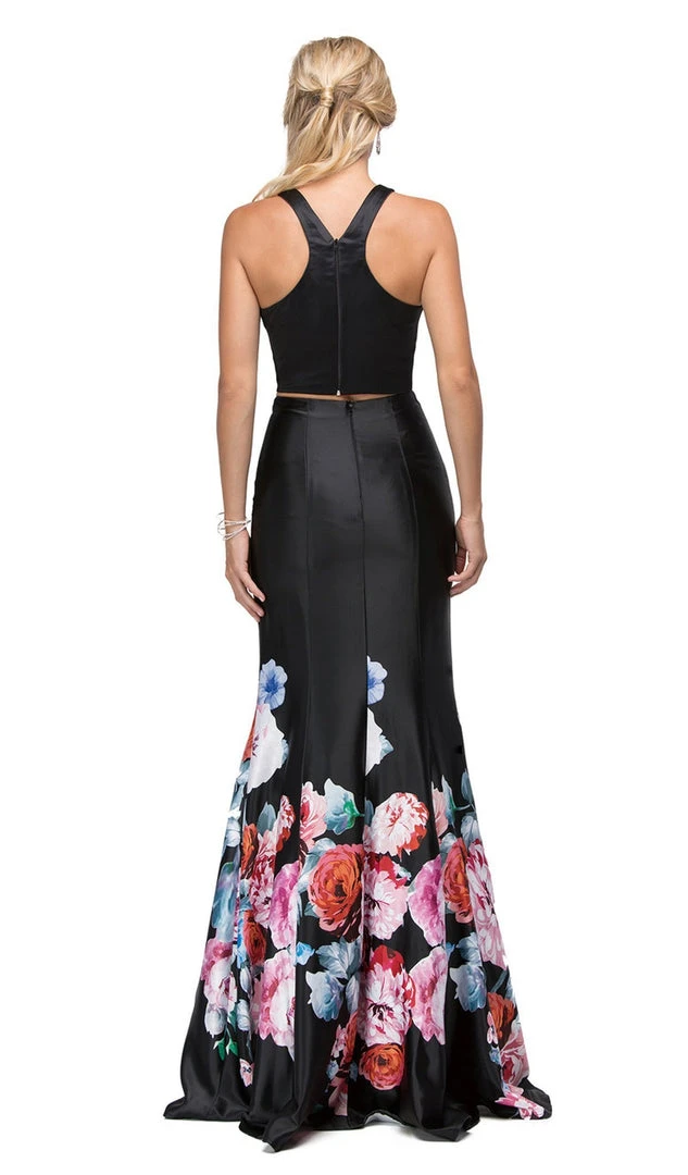 Dancing Queen - 9904 Two-Piece Floral Multi-print Formal Dress 5 Dancing Queen - 9904 Two-Piece Floral Multi-print Formal Dress