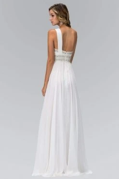Elizabeth K - GL1015 One Shoulder Bejeweled Empire Long Dress 23 Elizabeth K - GL1015 One Shoulder Bejeweled Empire Long Dress