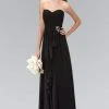Elizabeth K - GL1125 Strapless Ruched Sweetheart Chiffon Dress