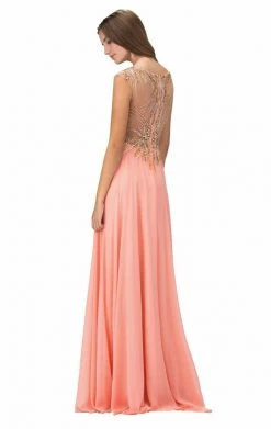 Elizabeth K - GL1305 Embellished Sleeveless Long Dress